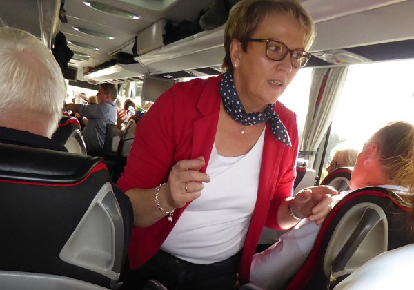 ...... wir alle während der Anreise